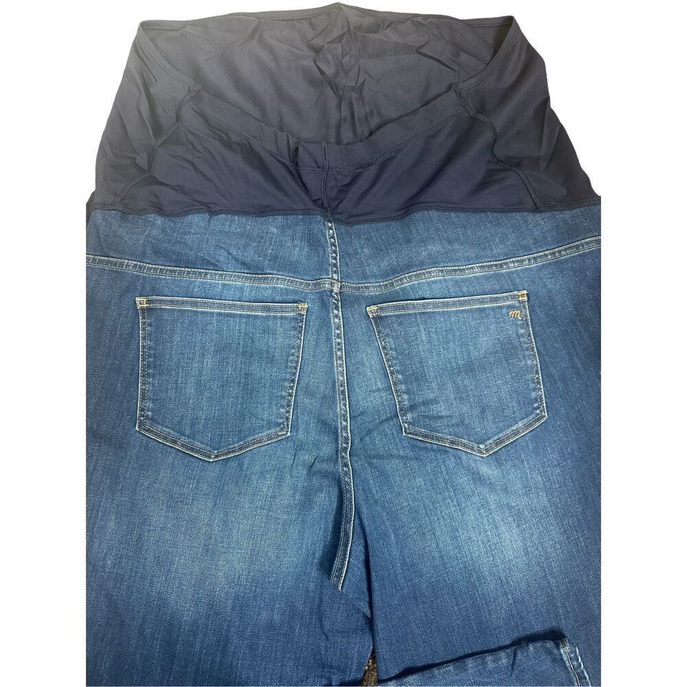 Madewell size 36 Maternity Skinny Jean Danny Wash Full Belly Cover Jeggings New - Picture 5 of 11